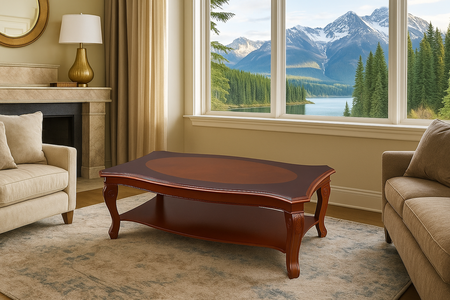 Classic Style Wooden Tea Table